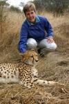 Jane with Cheetah