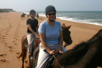 Jane Riding on Beach