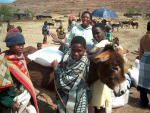 Loading Donkeys with Mealie