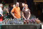 Jeff and Augusta at Organic Market