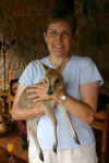Jane with Young Duiker