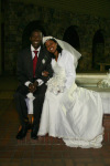 Radanielina and Bride By Fountain 2